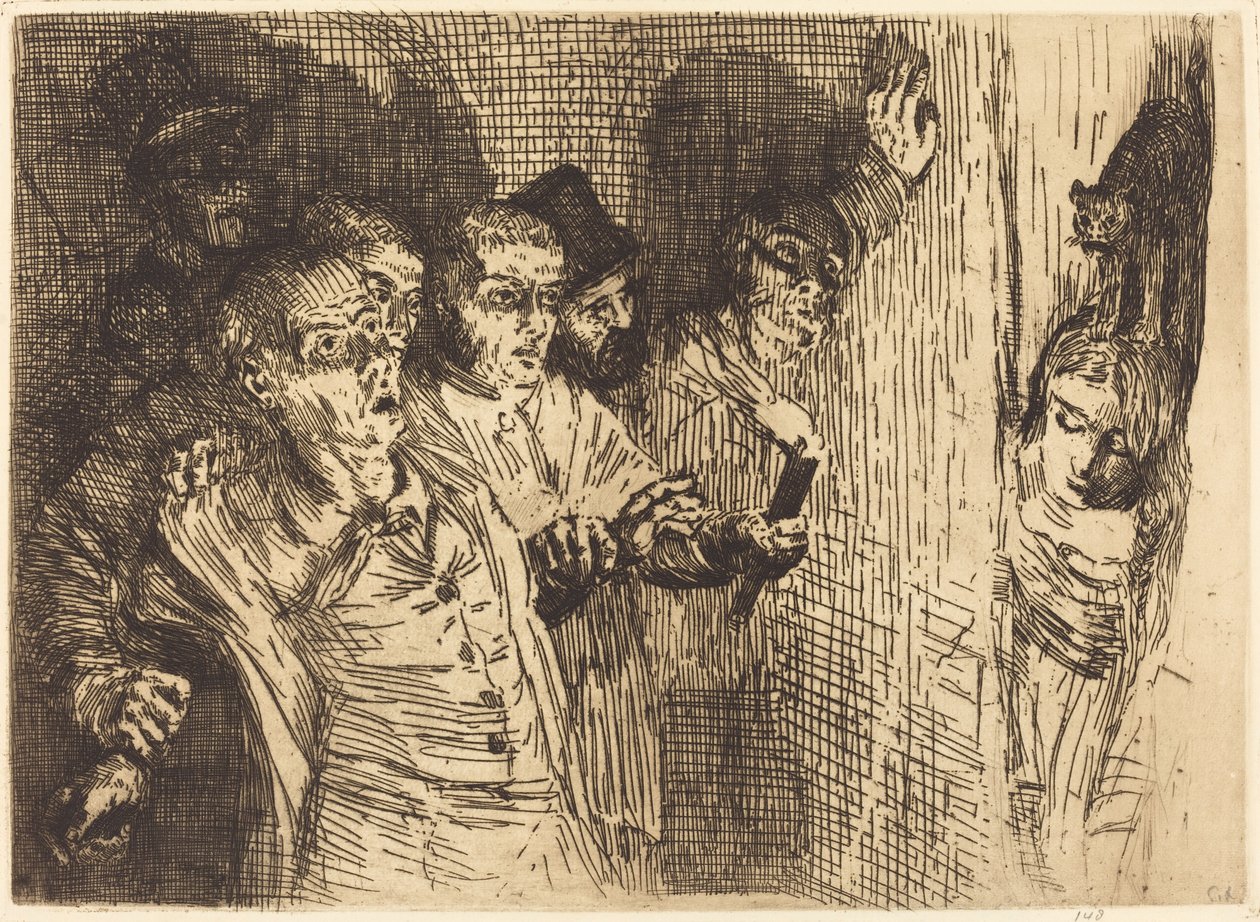 Černá kočka od Alphonse Legros