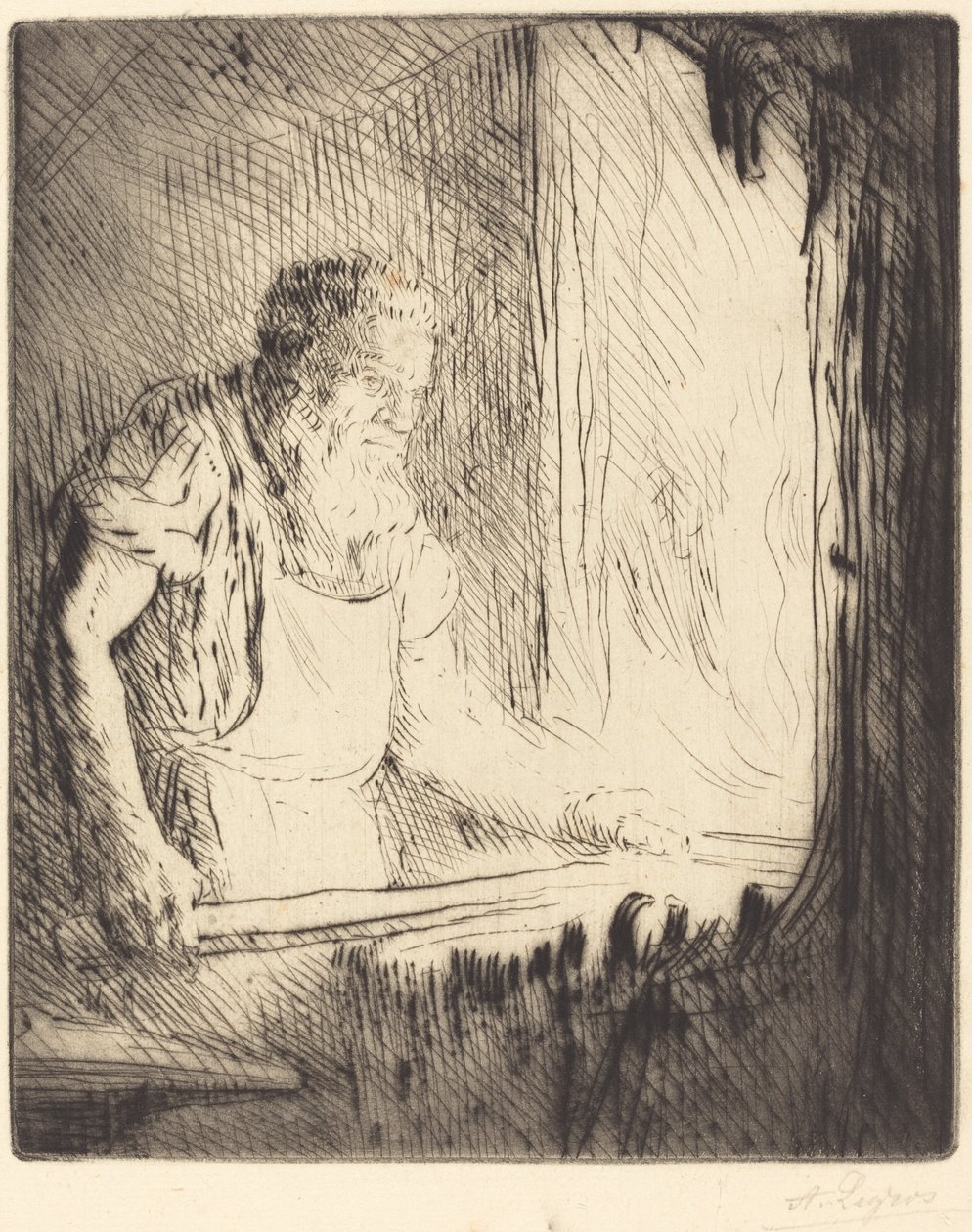 Kovář Le forgeron. od Alphonse Legros