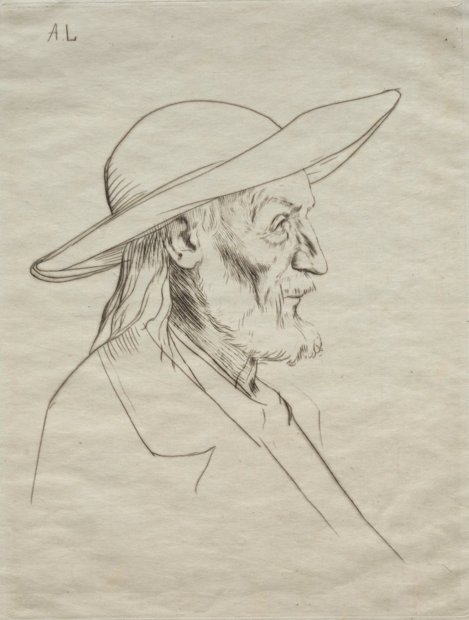 Bretonský rolník od Alphonse Legros