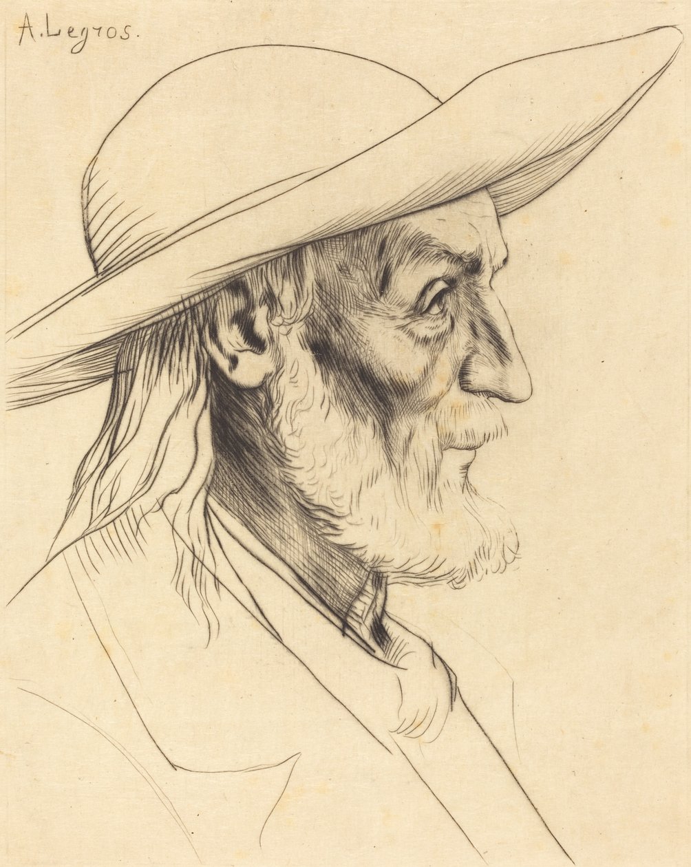 Bretonský rolník Bretonský rolník. od Alphonse Legros
