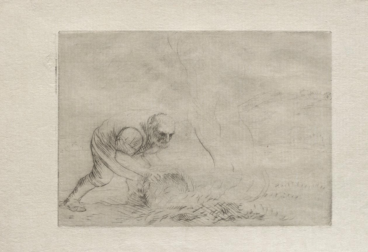 Vypalování trávy od Alphonse Legros