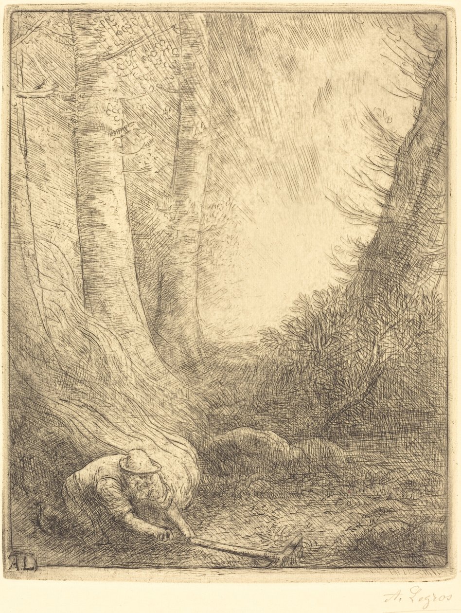 Vypalování trávy Hořák na trávu. od Alphonse Legros