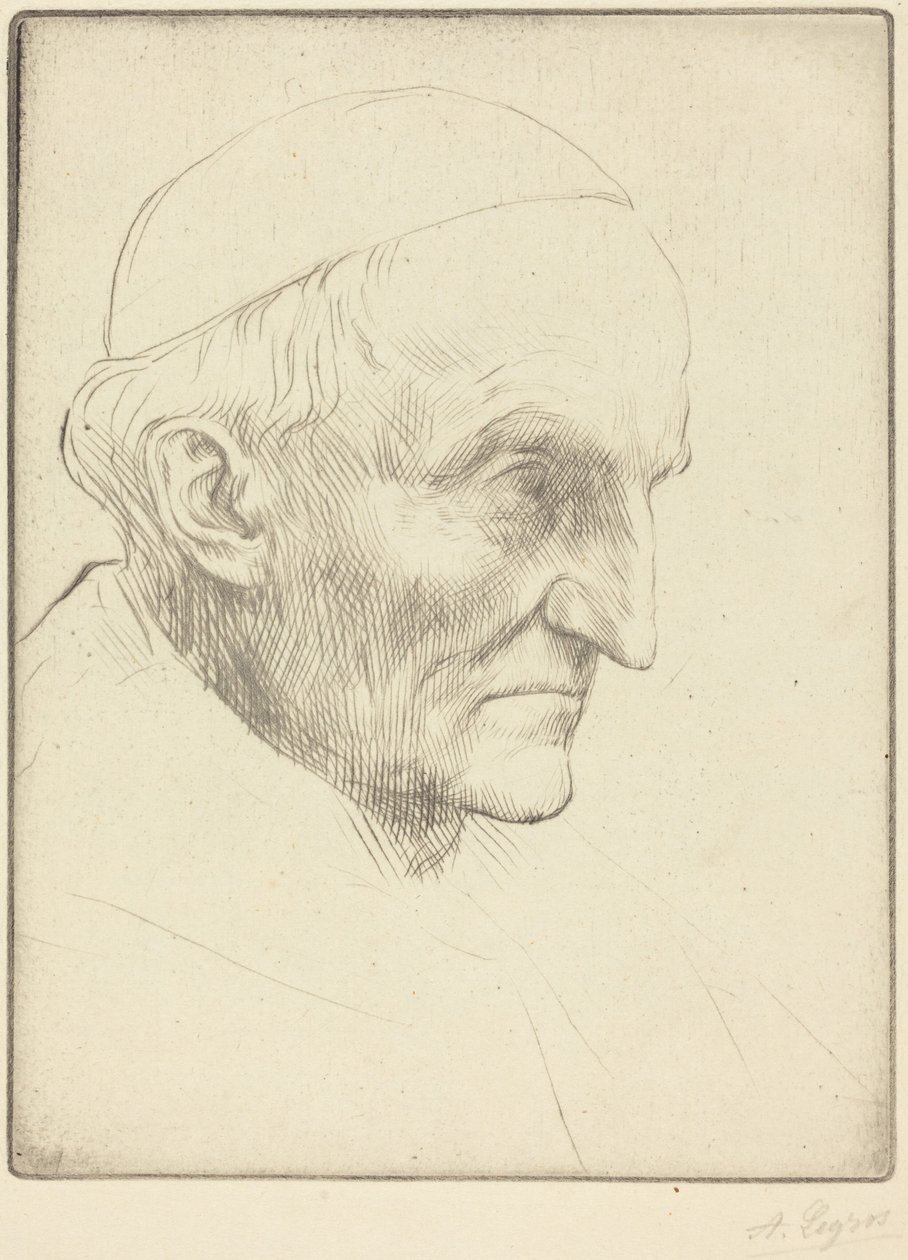 Kardinál Manning, tabule 3 od Alphonse Legros