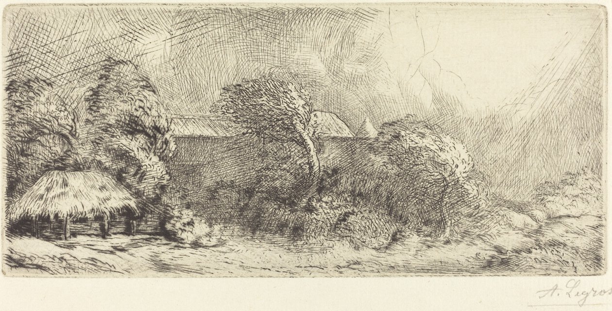 Chailli viděno v bouři od Alphonse Legros