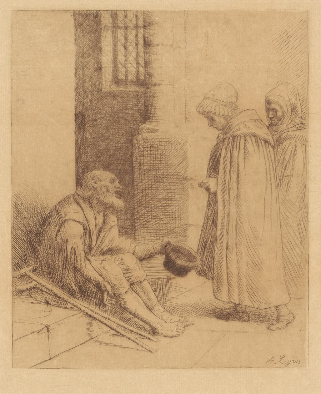 Charity (Charita) od Alphonse Legros