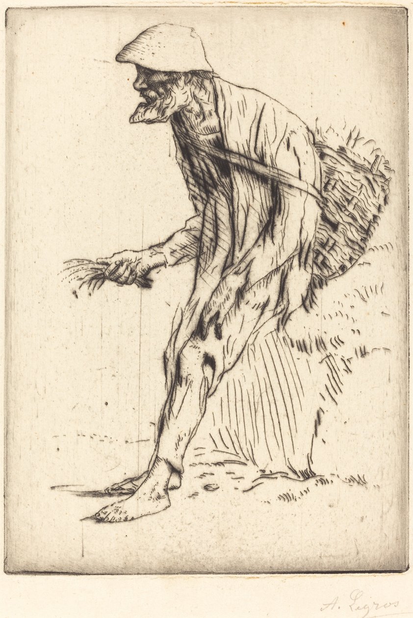 Obchodník s ptačincem od Alphonse Legros