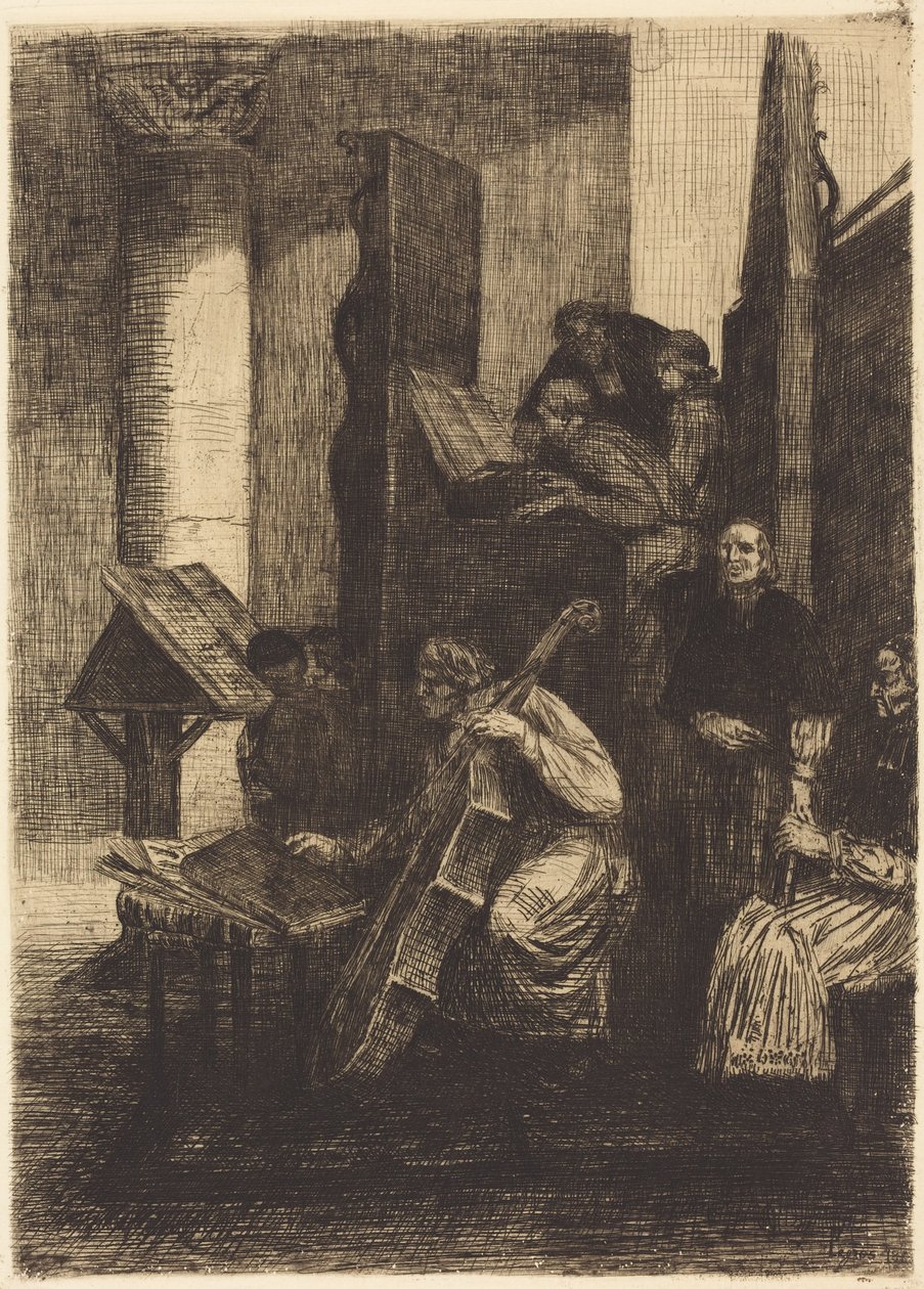 Sbor ve španělském kostele (Le choeur d