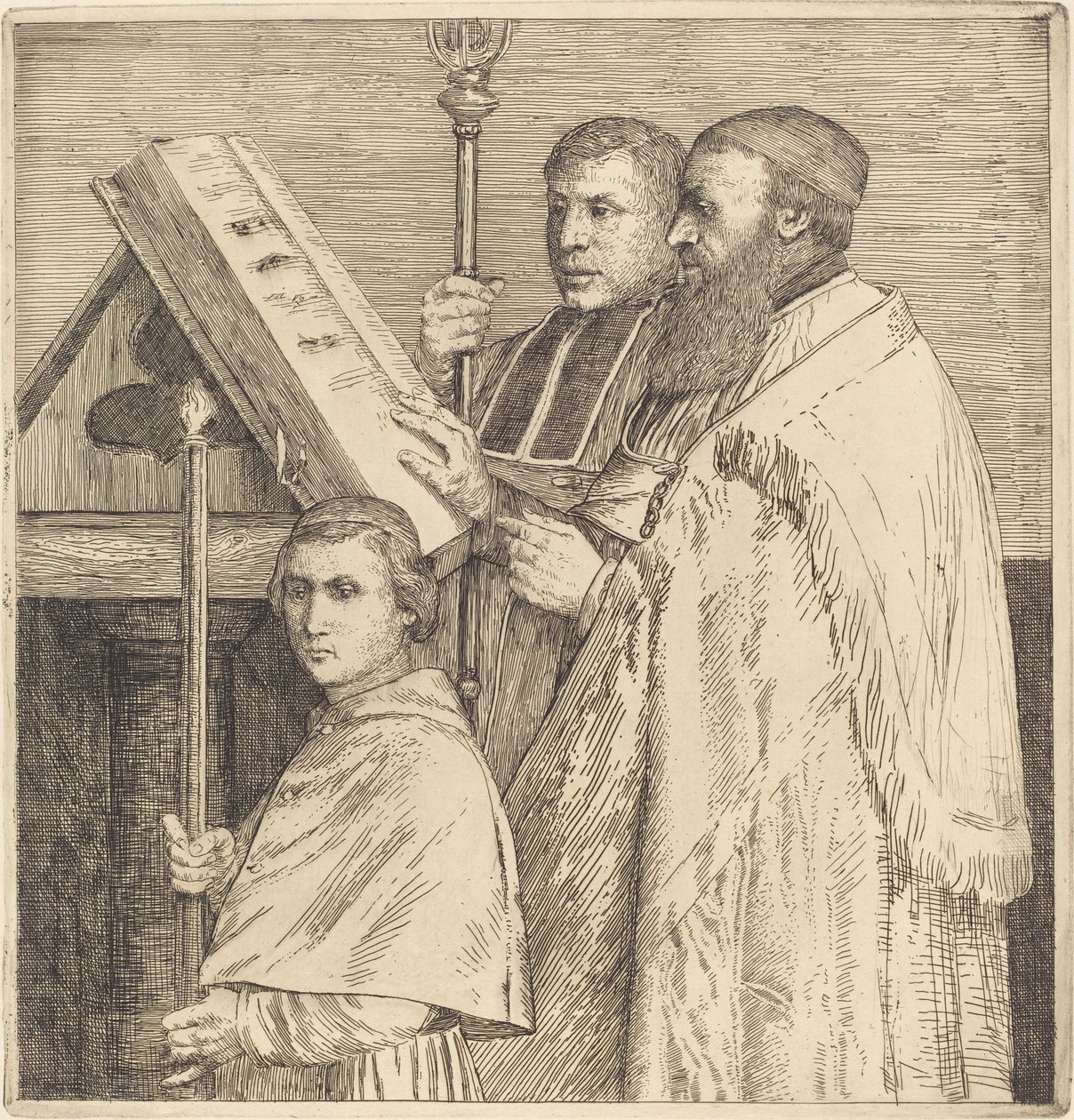 Choristé, 2. deska (Le lutrin) od Alphonse Legros