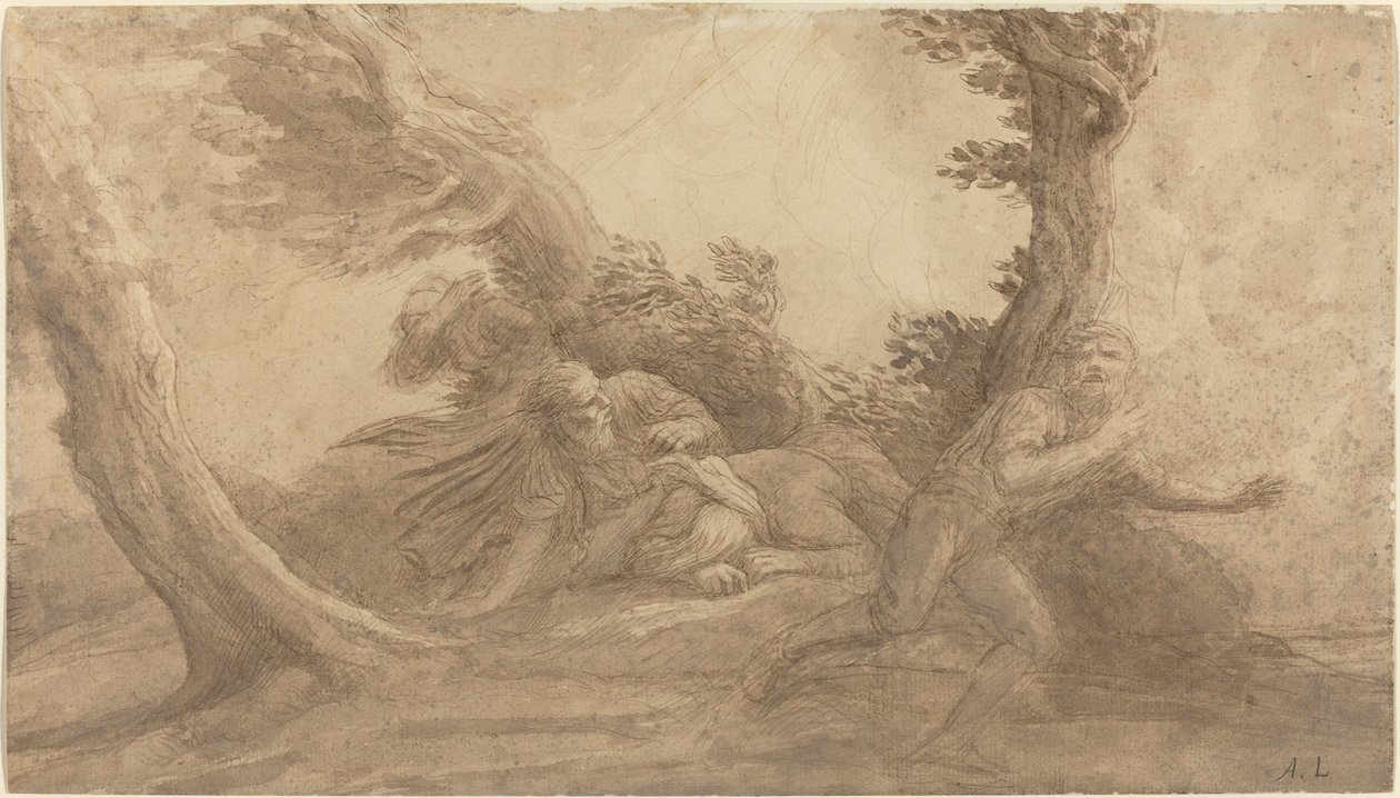 Zahřmění. od Alphonse Legros