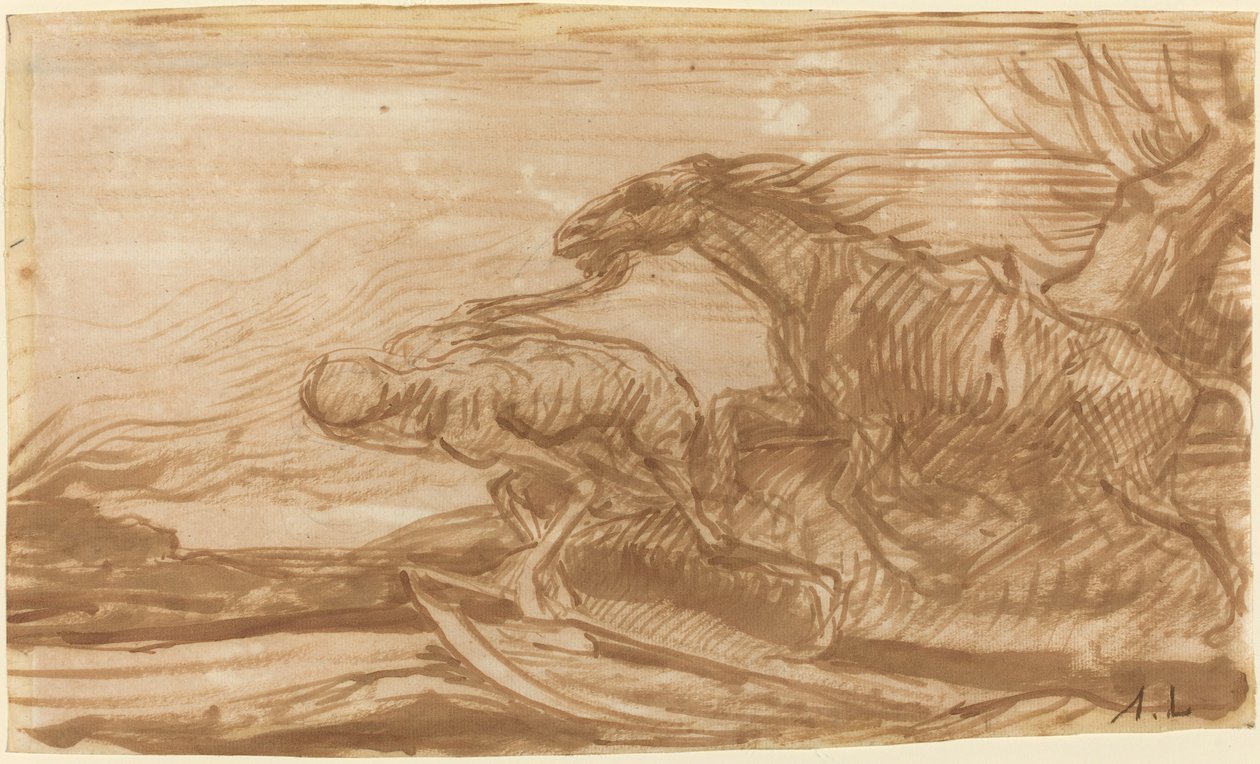 Smrt a její kůň od Alphonse Legros