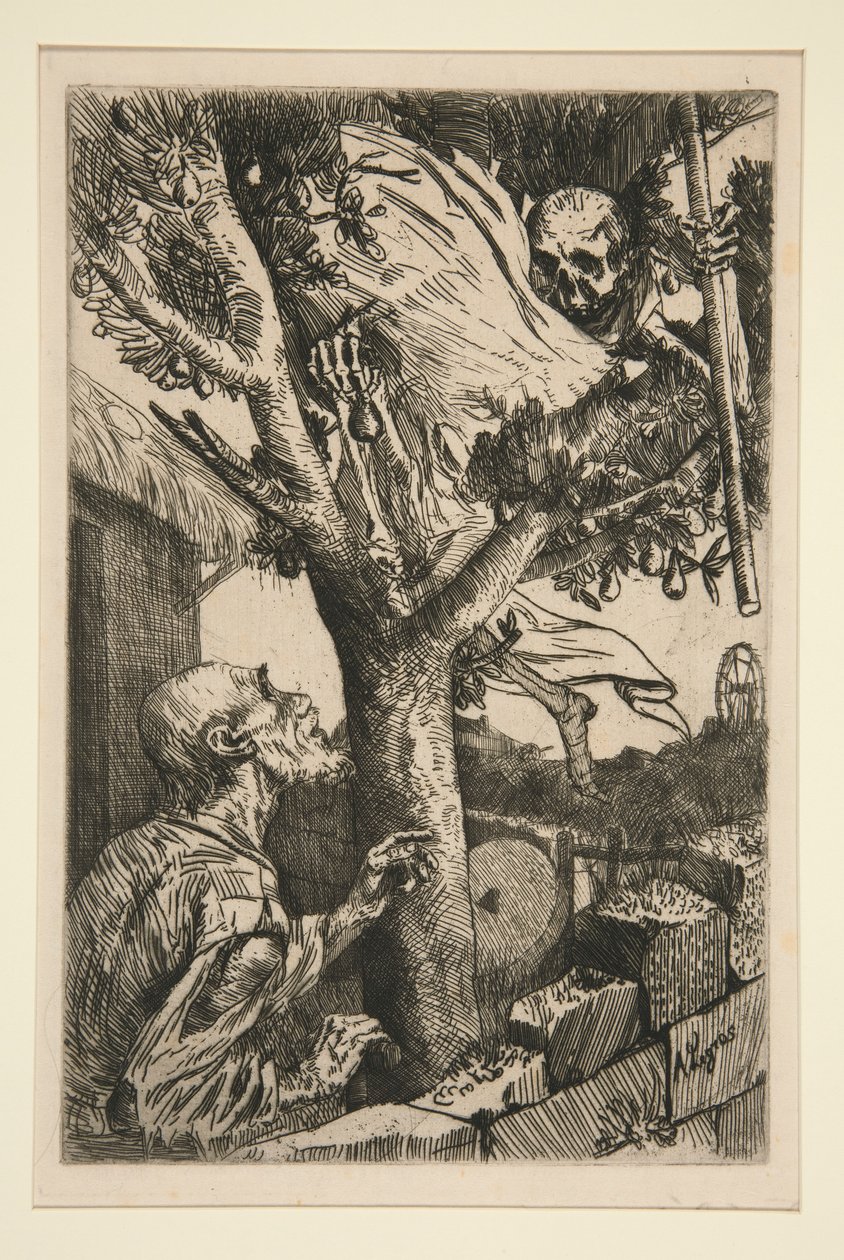 Smrt v hrušni od Alphonse Legros