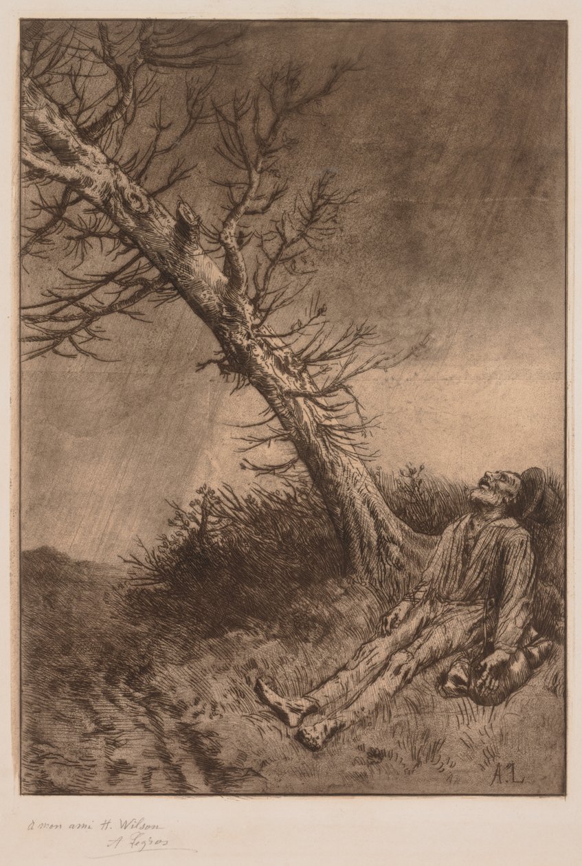 Smrt tuláka od Alphonse Legros