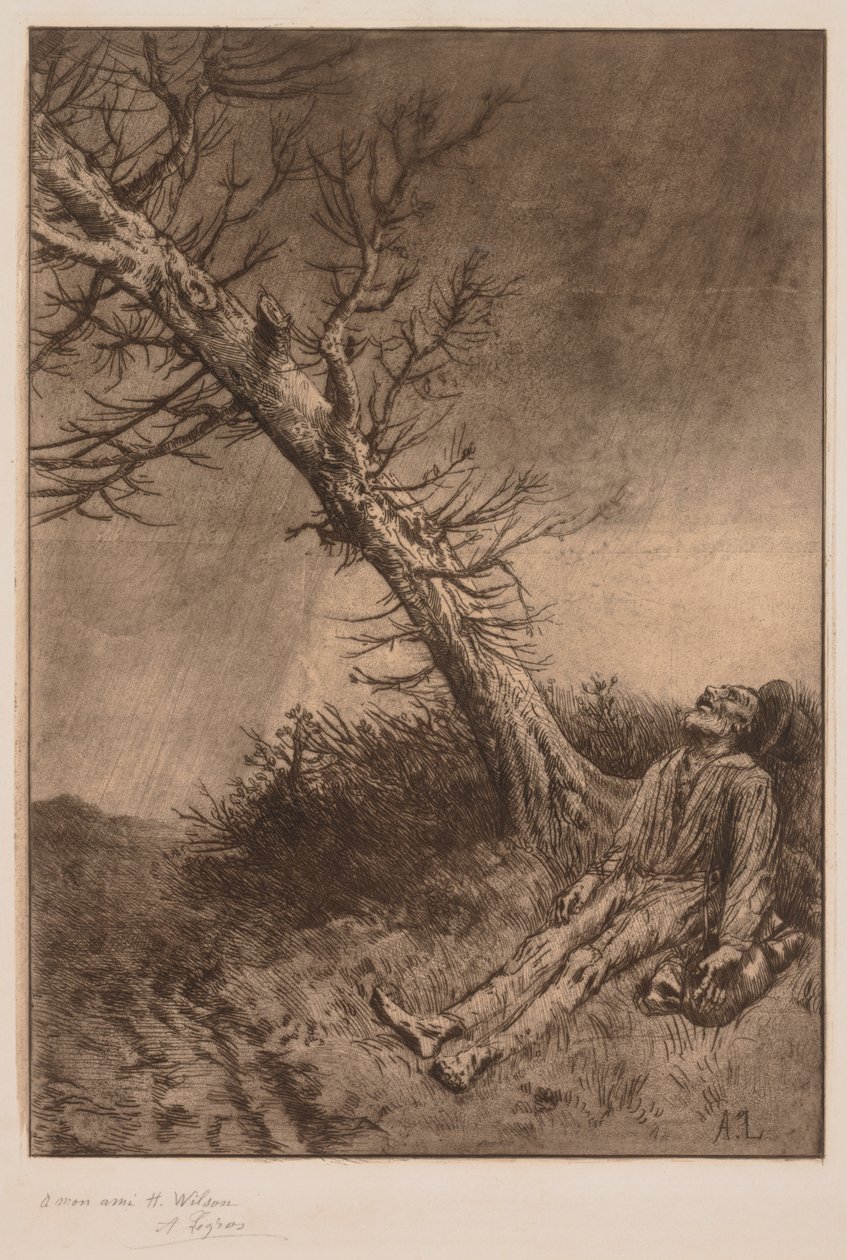 Smrt tuláka, c. 1875. od Alphonse Legros