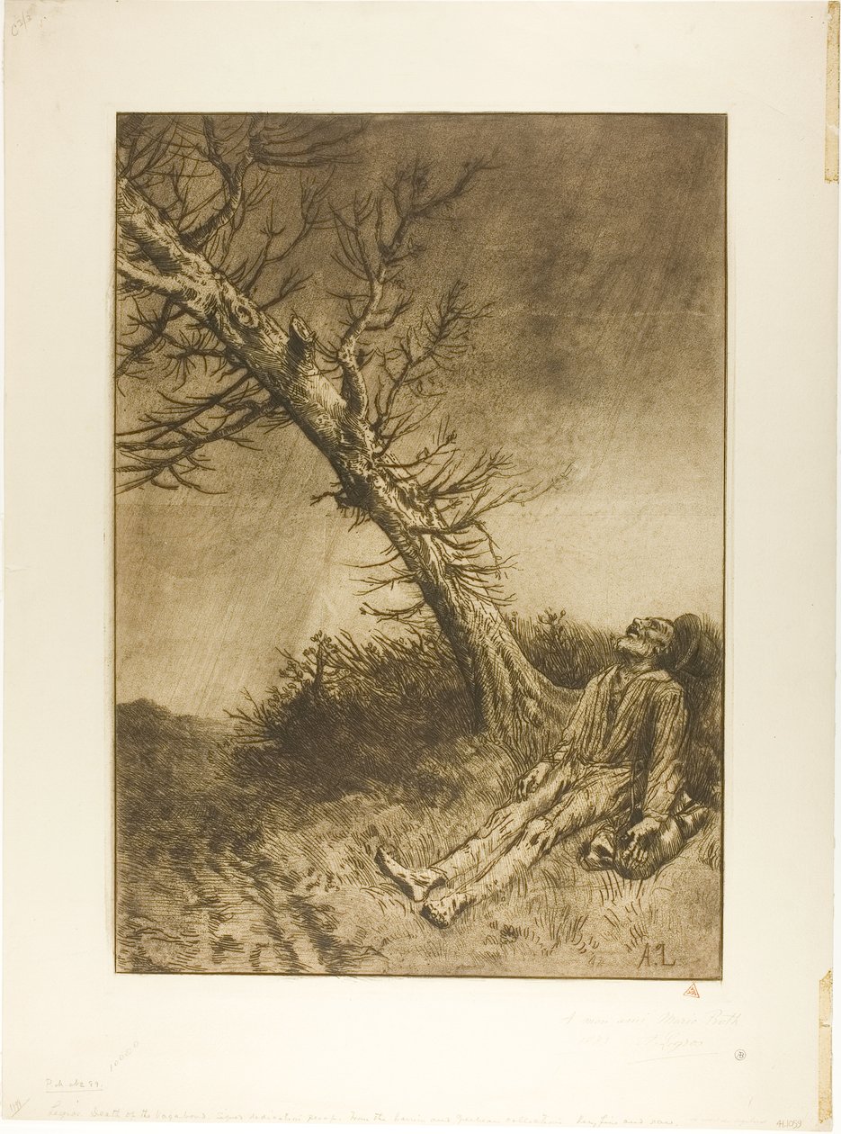Smrt tuláka od Alphonse Legros