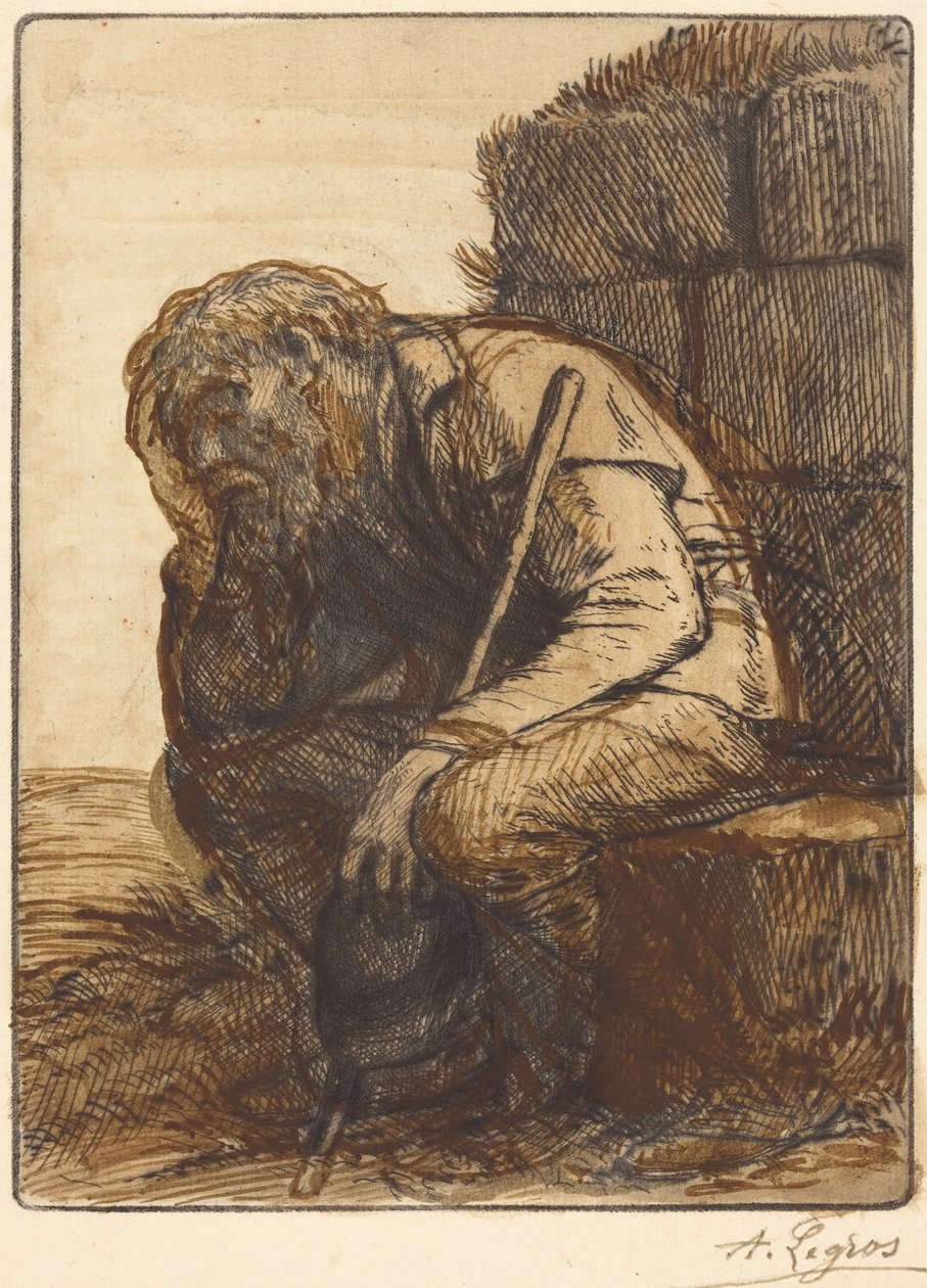 Zoufalý muž (Le désespéré) od Alphonse Legros