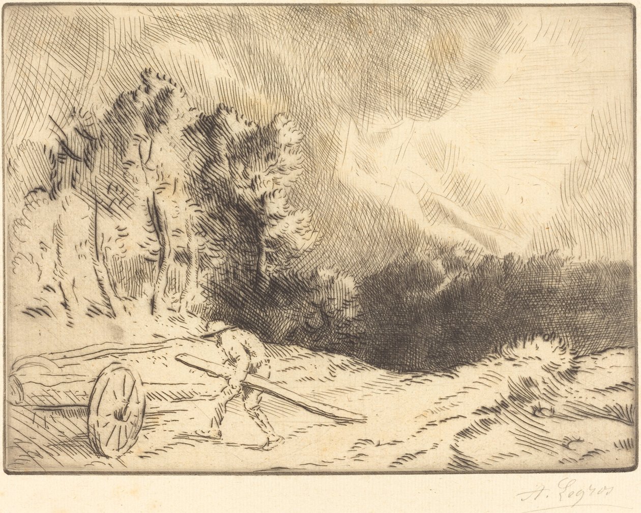 Okraj lesa v Bourgogne (Un coin de foret en Bourgogne) od Alphonse Legros