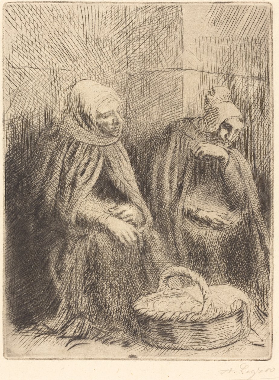 Prodejci vajec, 1. talíř od Alphonse Legros