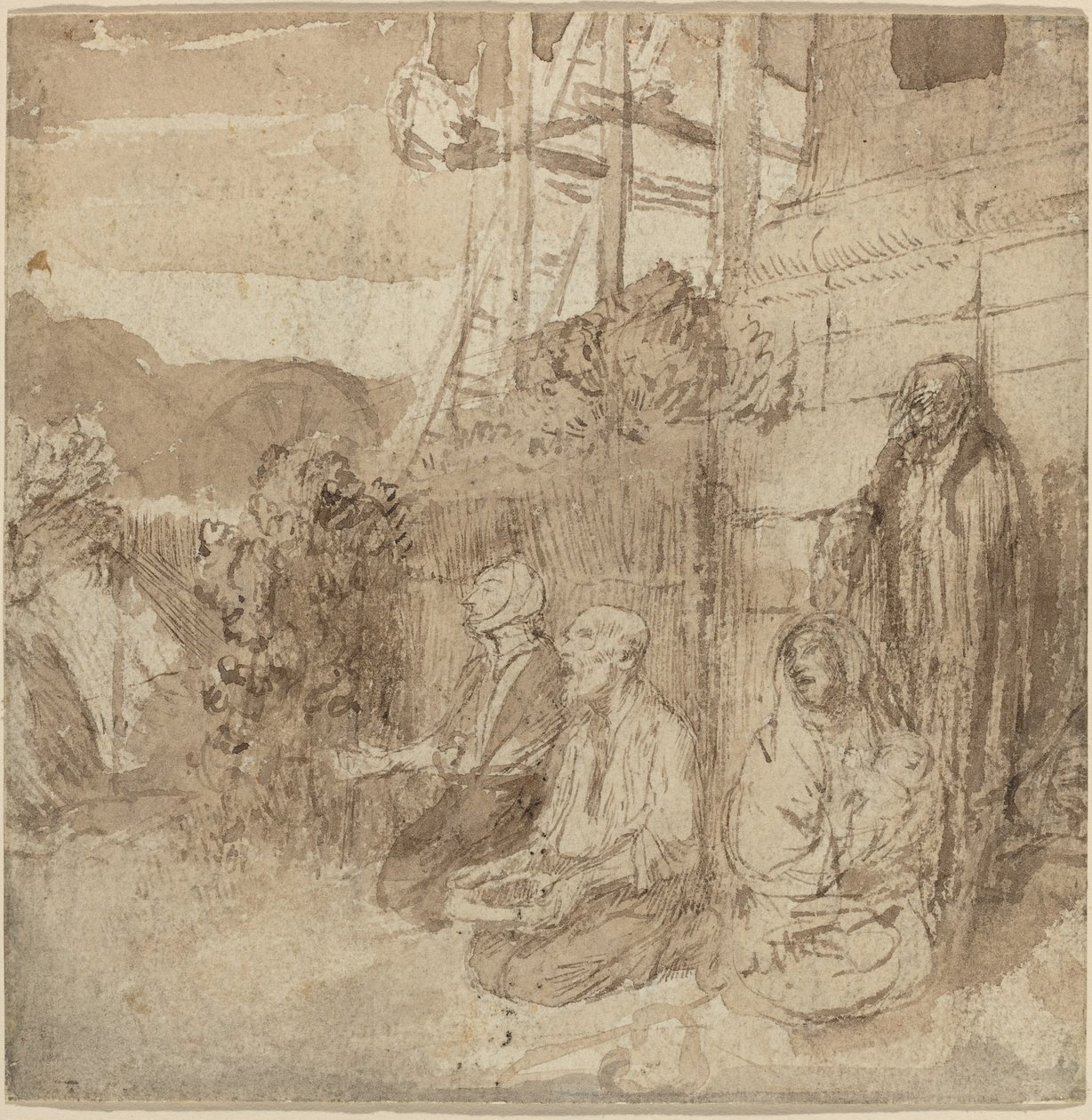 Angličtí žebráci od Alphonse Legros