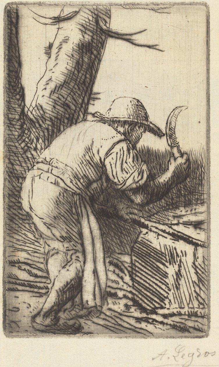 Fagot-Cutter (The Fagot-Cutter) od Alphonse Legros