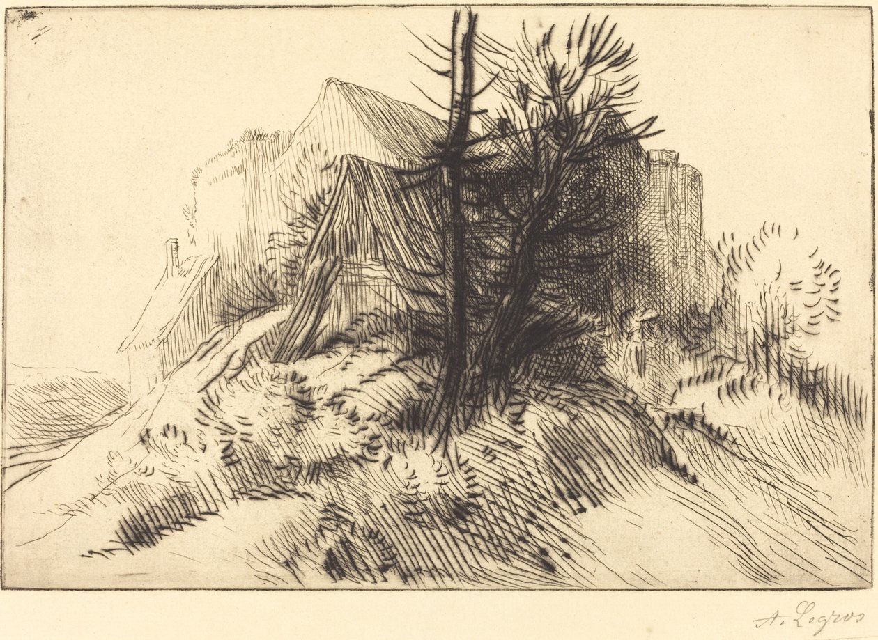 Farma v zimě od Alphonse Legros