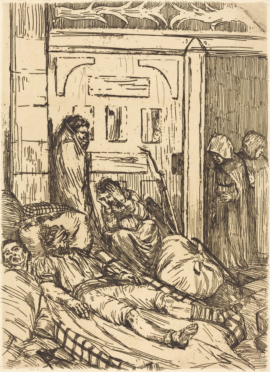 Polní nemocnice (Ambulance) od Alphonse Legros