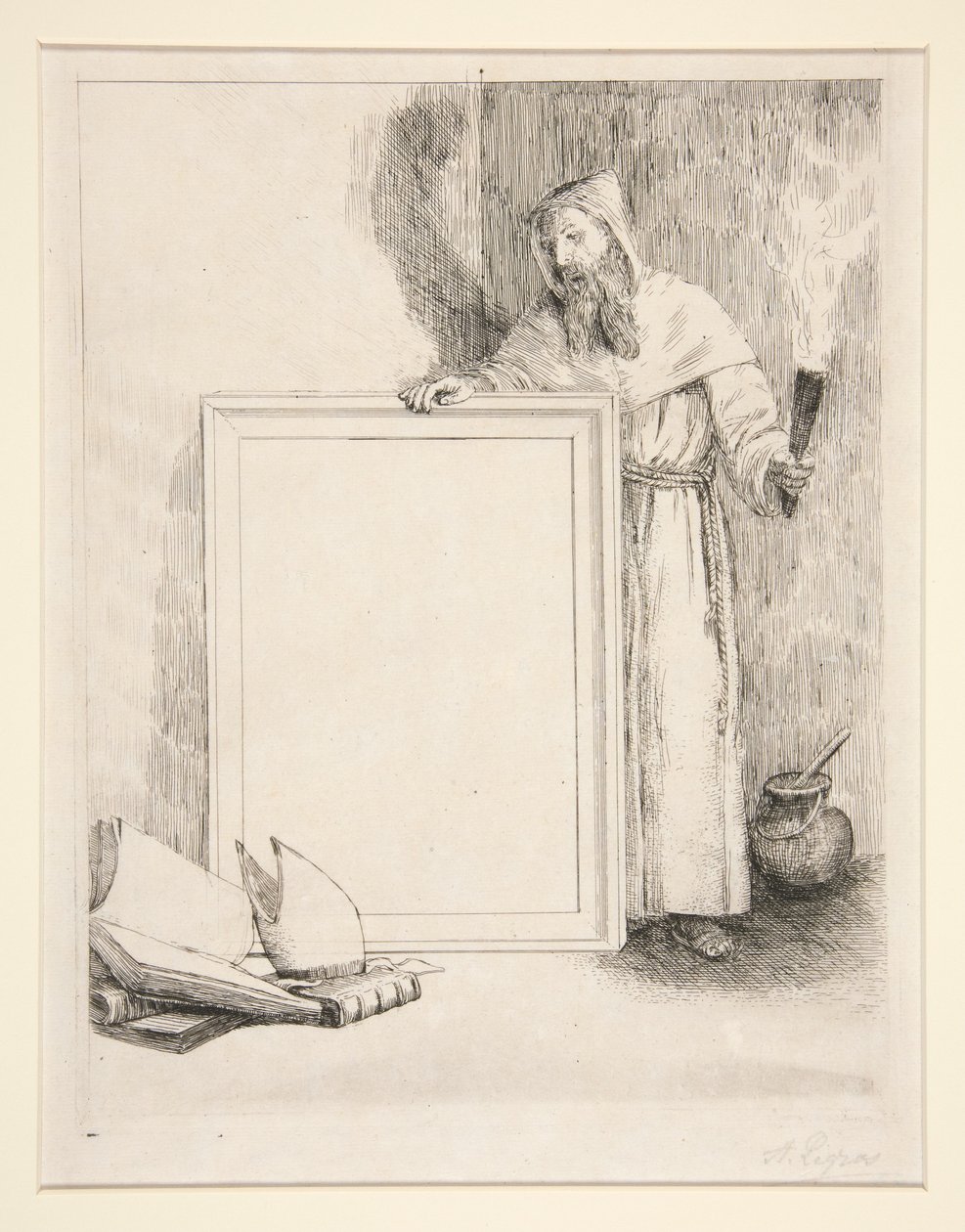 „Padesát impresí z 10 leptů“ (Titulní strana série vydané Marseille Hollowayovou) od Alphonse Legros