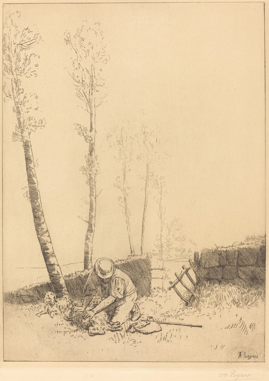 Hledání ovce (Le mouton retrouve) od Alphonse Legros