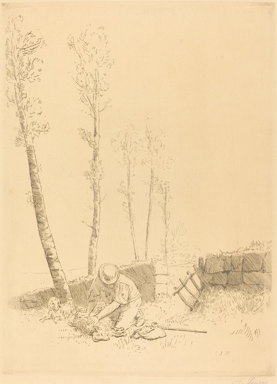 Hledání ovce (Le mouton retrouve) od Alphonse Legros