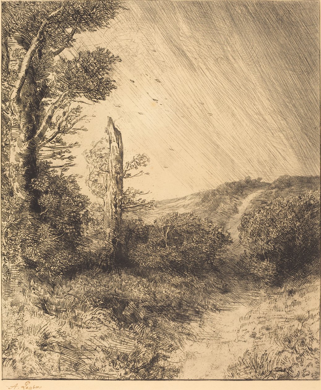 Závan větru od Alphonse Legros