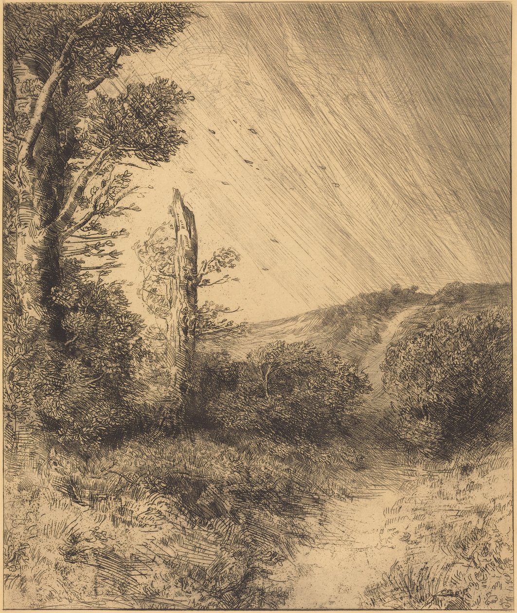 Poryv větru od Alphonse Legros