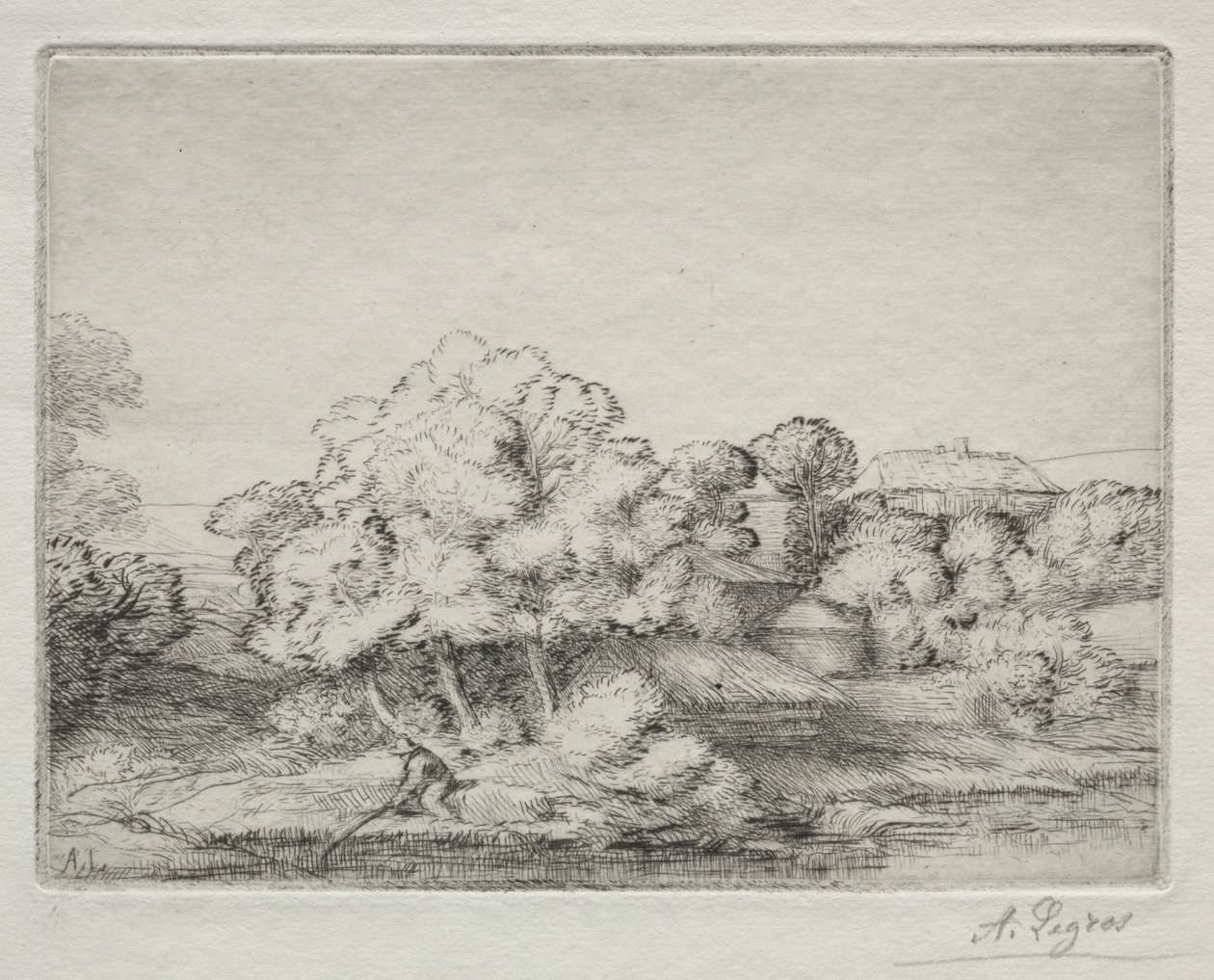 Hamlet u jezera Hamlet u jezera. od Alphonse Legros