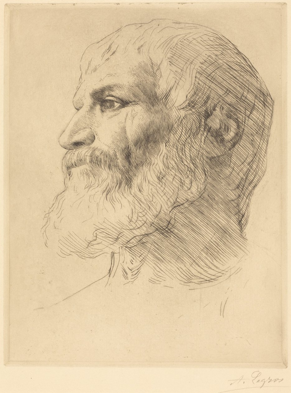 Head of Souliote (Hlava Souliote) od Alphonse Legros