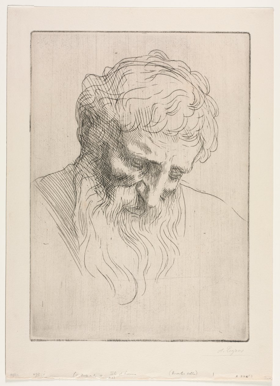 Hlava muže od Alphonse Legros