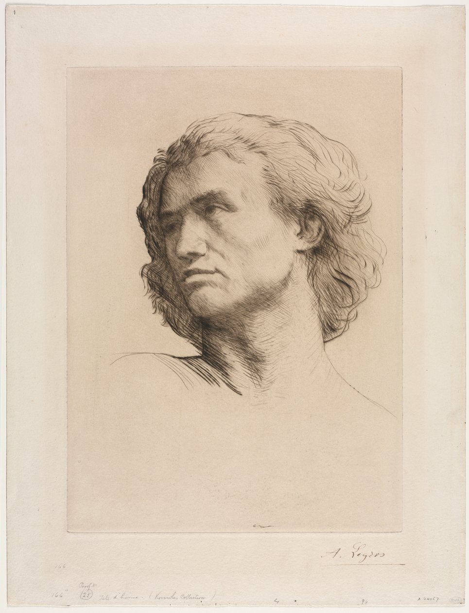 Hlava muže od Alphonse Legros