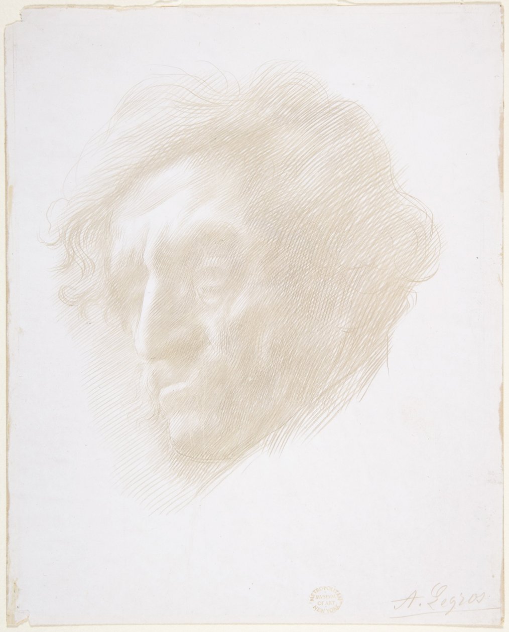 Hlava muže od Alphonse Legros