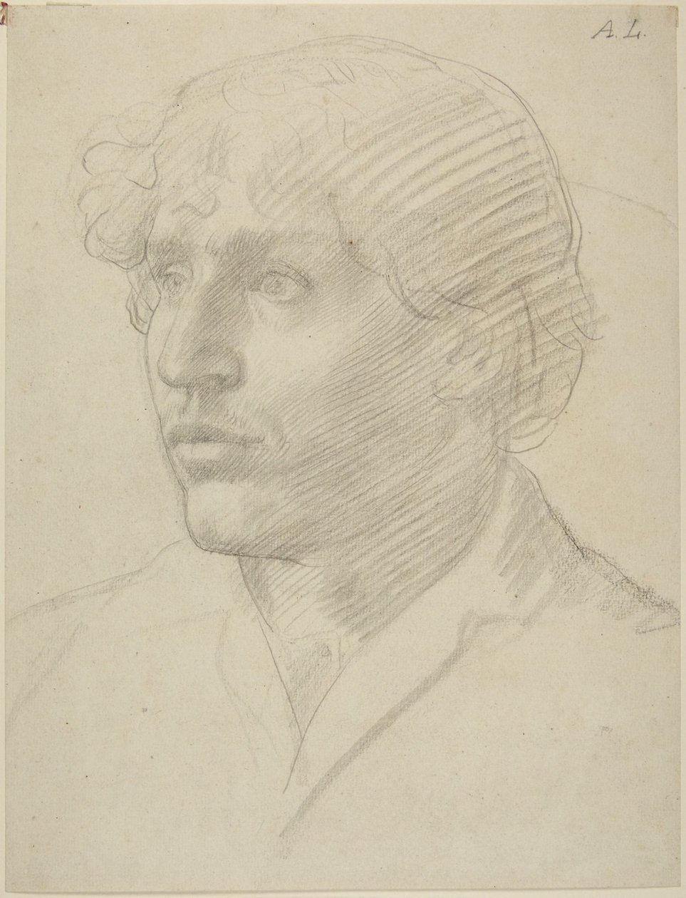 Studie hlavy muže od Alphonse Legros