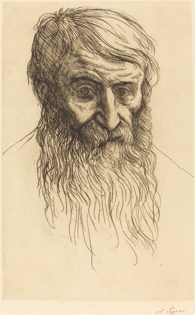 Hlava filozofa od Alphonse Legros