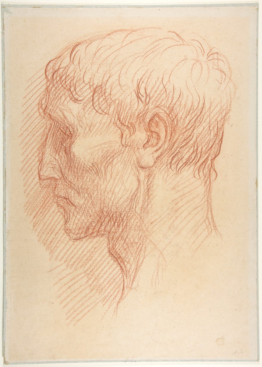 Hlava horníka z lomu od Alphonse Legros
