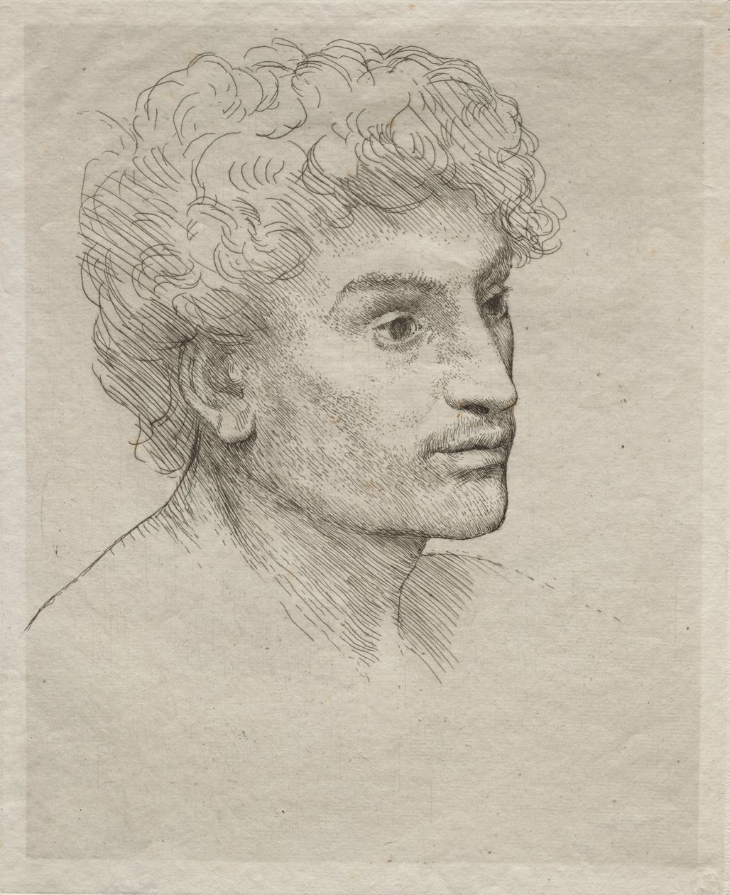 Hlava mladého muže od Alphonse Legros