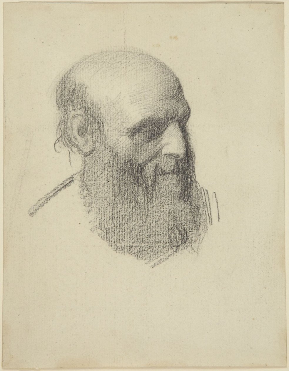 Hlava vousatého muže od Alphonse Legros