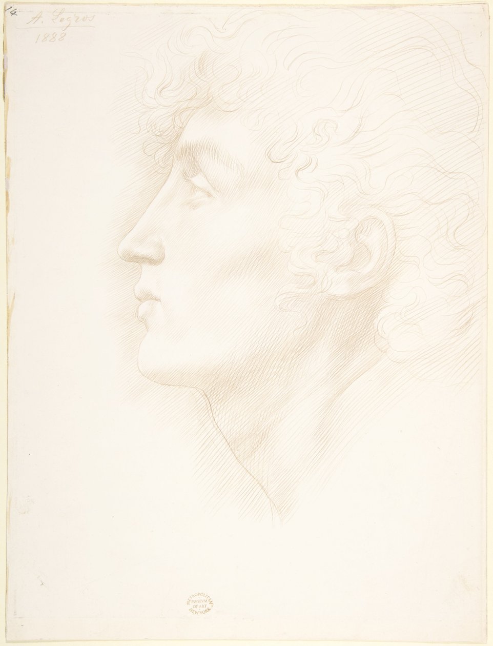 Hlava irské dívky od Alphonse Legros