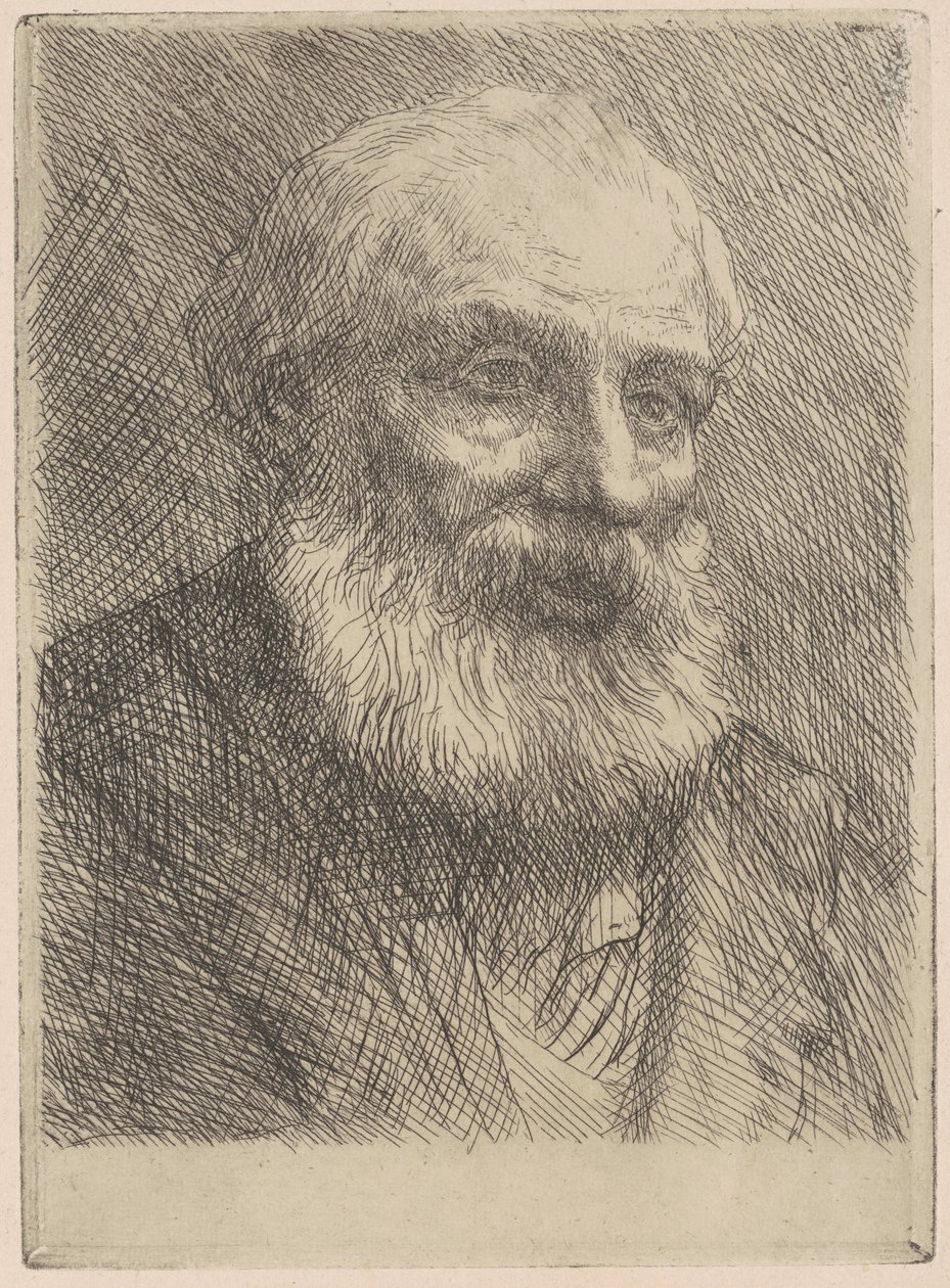 Hlava starého muže od Alphonse Legros
