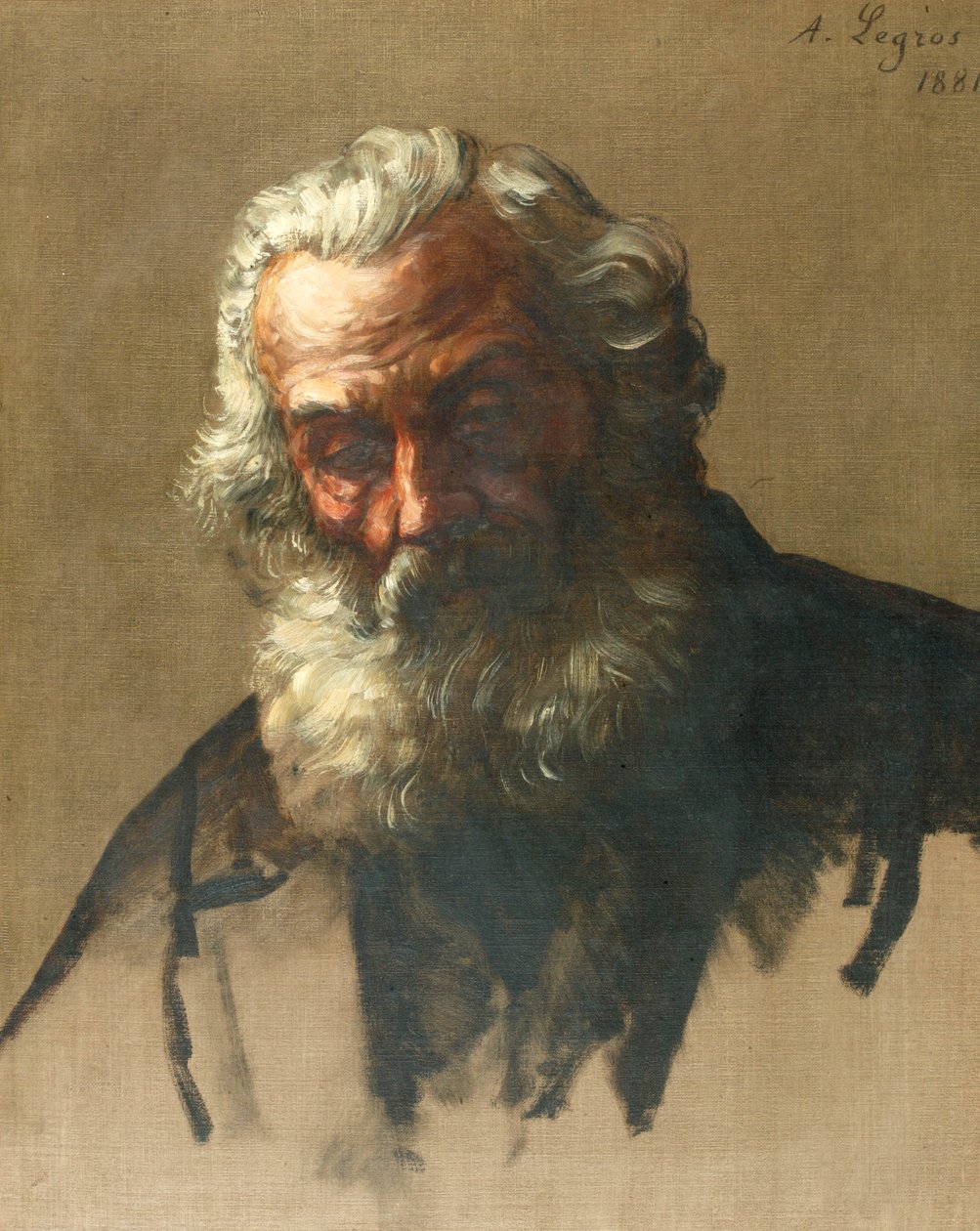 Vanhan miehen pää od Alphonse Legros