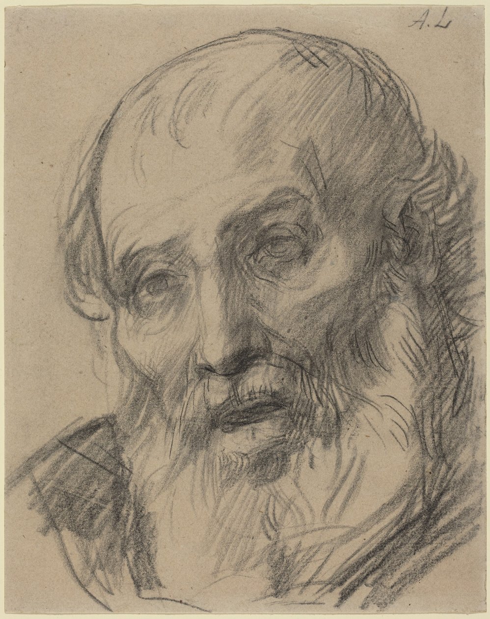 Hlava starého muže od Alphonse Legros