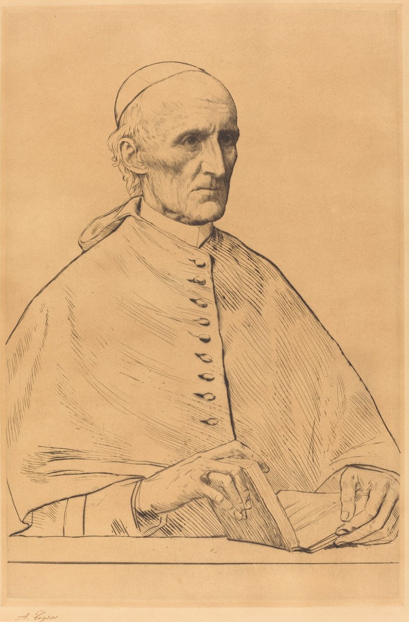 Jeho Eminence kardinál Manning, 1. deska. od Alphonse Legros