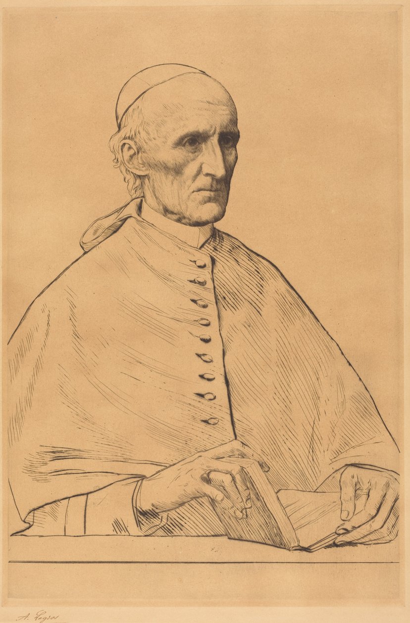 Jeho Eminence kardinál Manning, 1. list od Alphonse Legros