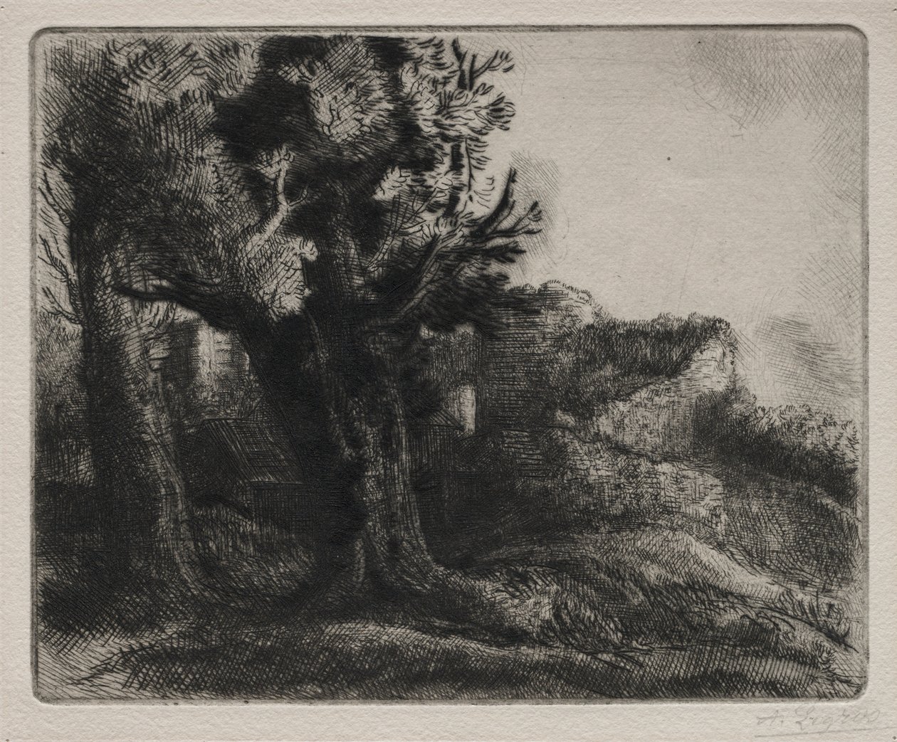 V ruinách od Alphonse Legros