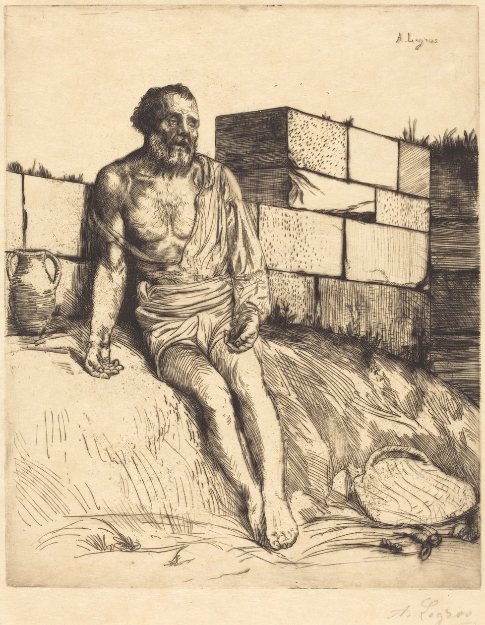 Job, 1. deska od Alphonse Legros