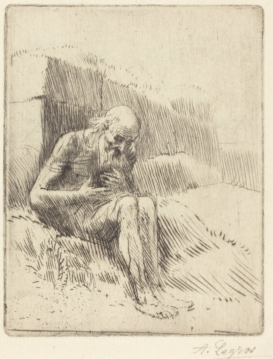 Job, 2. deska od Alphonse Legros