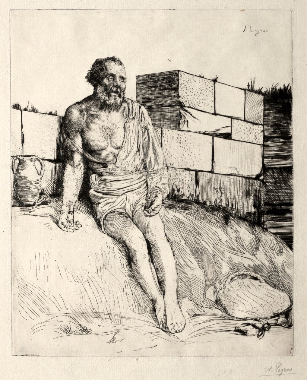 První deska práce. od Alphonse Legros